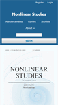 Mobile Screenshot of nonlinearstudies.com